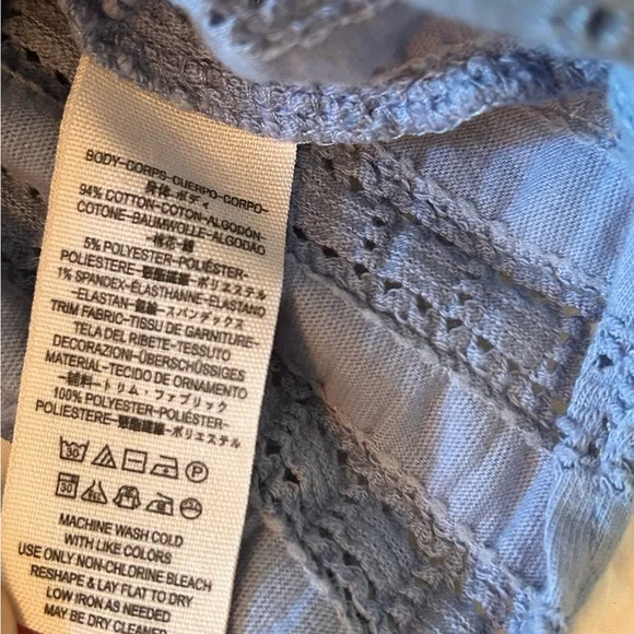 Free People Star Struck Light Blue Open Back Top - Picture 7 of 7